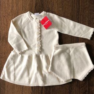 Hanna Anderson Cotton & Cashmere Sweater Dress set